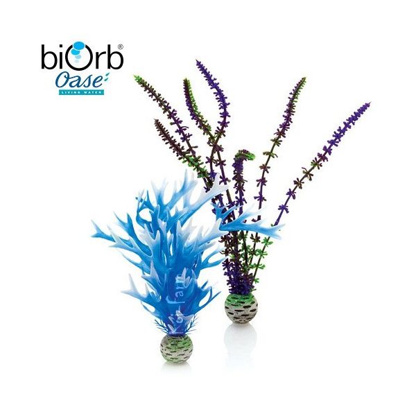Vízinövény dekoráció – kék/lila – közepes – 2db – biOrb