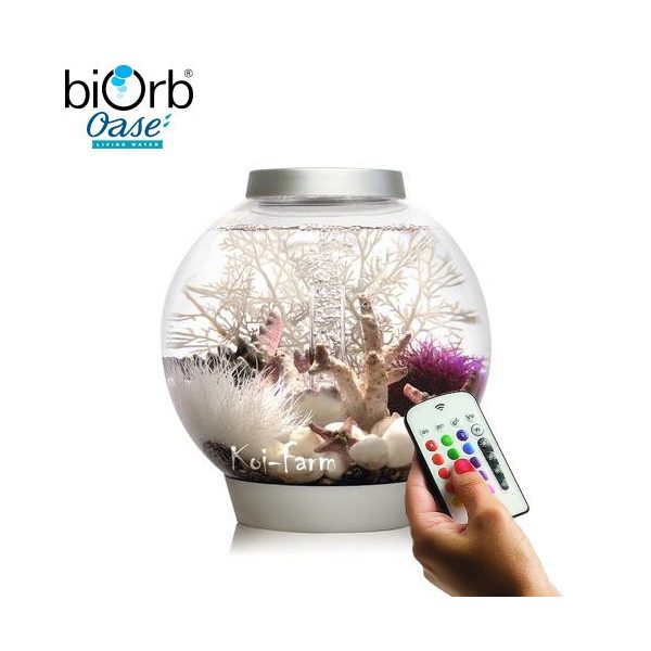 biOrb Classic MCR akvárium 15 liter - színes LED - ezüst