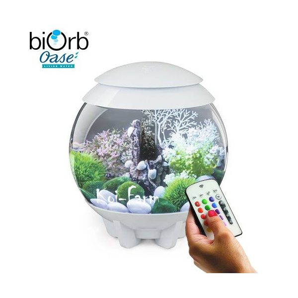 biOrb HALO 15 MCR akvárium szett színes LED világítással - 15 liter - fehér