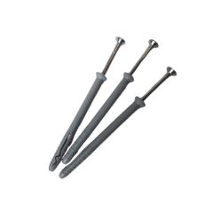   beütődűbel, beütőék, tipli polietilén rögzítő sima peremmel és fém csavarral SMK 8 x 100 mm ár/db