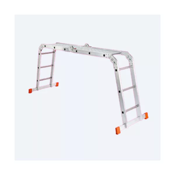 Csuklós 4 részes alumínium létra platformmal, multifunkciós - 4 x 3 fokos