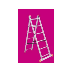 Kétrészes alumínium létra, multifunkciós - 2 x 6 fokos