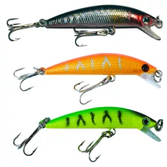 Frenetic Wobbler Flicker Ezüst/Fekete 6cm 3g