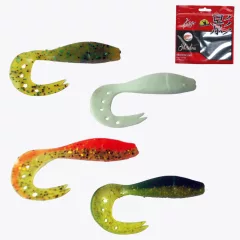 FRENETIC GUMIHAL TWISTERFAROKKAL Zöld 8cm