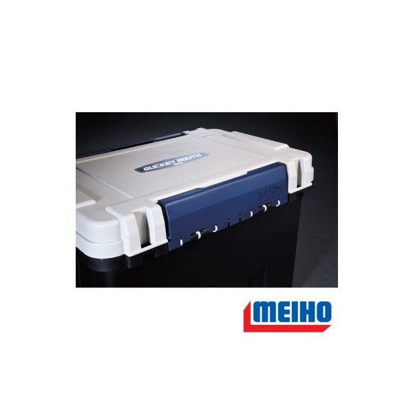 Meiho Bucket Mouth BM-9000 műanyag horgász láda Fekete/fehér