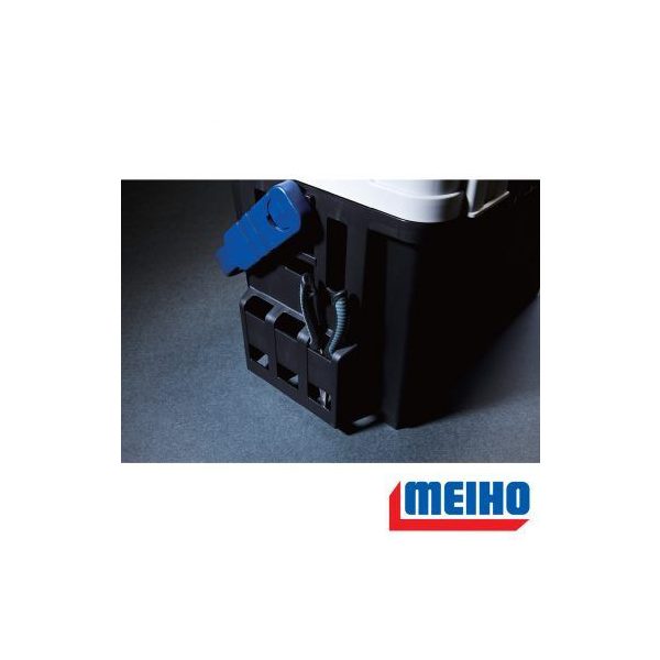 Meiho Bucket Mouth BM-9000 műanyag horgász láda Fekete/fehér