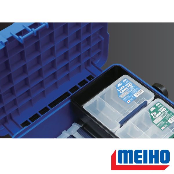 Meiho Bucket Mouth BM-7000 műanyag horgász láda Kék