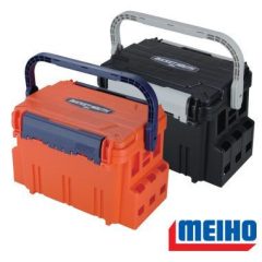 Meiho Bucket Mouth BM-5000 műanyag horgász láda narancs