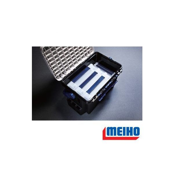 Meiho Bucket Mouth BM-9000 műanyag horgász láda fekete