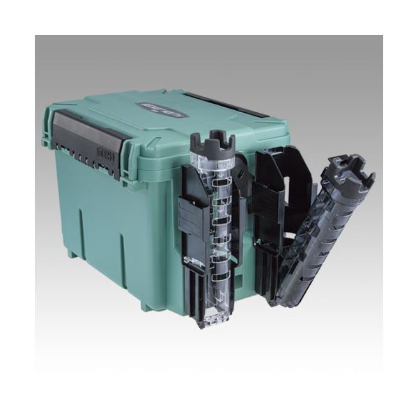 Meiho Bucket Mouth BM-7000 műanyag horgász láda Olive