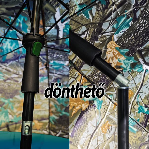 Frenetic terepszínű sátras oldalfalas ernyő 250cm