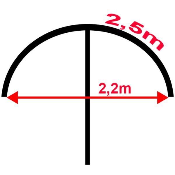 Frenetic terepszínű sátras oldalfalas ernyő 250cm