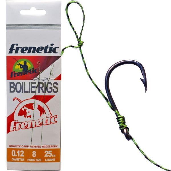 Frenetic előkötött horog füllel 10-es horog 0,12 mm zsinór 25cm