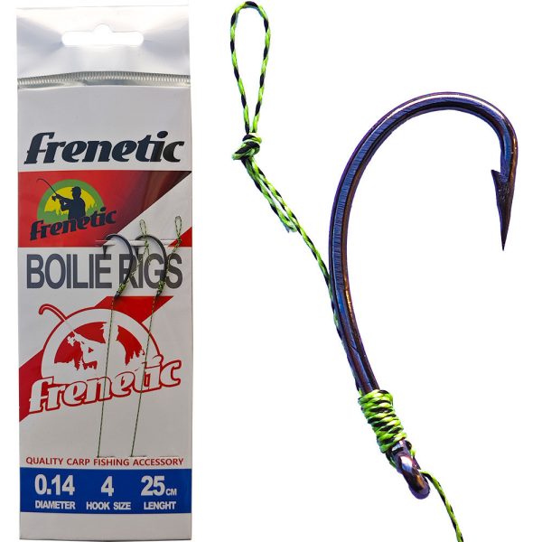 Frenetic előkötött horog füllel 6-os horog 0,12 mm zsinór 25cm