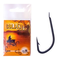   Golden Lake horog 4040 black nickel lapkás sneciző horog 10