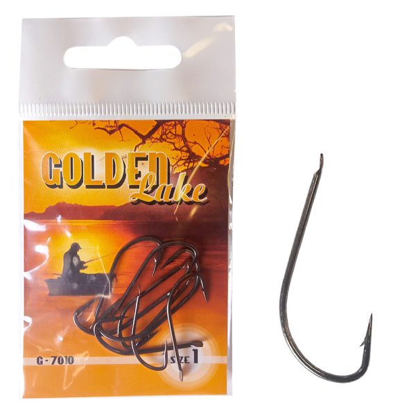 Golden Lake horog 7010 black nickel süllőző lapkás horog 1