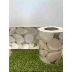 Belátásgátló szalag 19cm x 35m fehér kavics mintás