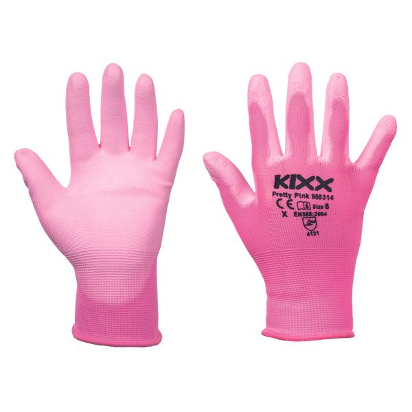 PRETTY PINK kesztyű nylon P rózsaszín 9 méret