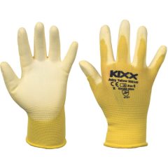 JUICY JELLOW kesztyű nylon PU sárga 9 méret