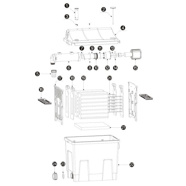 SunSun CBF-200U Tószűrő 9W UVC