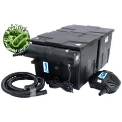   CBF-350B bővíthető tószűrő CUV-224 előszűrő PondoMax Eco 8000 szivattyú szett + 3m tömlő és indító baktérium