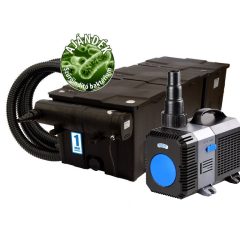   SunSun  CBF-350C szűrő CTP-8000 szivattyú CUV-236 UV-C előszűrő 3 m tömlő + indító baktérium