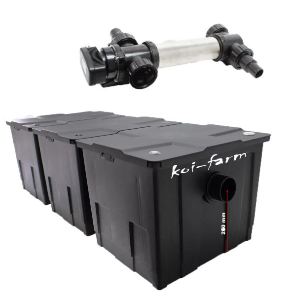 SunSun  CBF-350C grtavitációs szűrő CUV-755 UV-C előszűrő lámpával