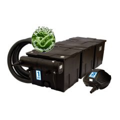   CBF-350C bővíthető tószűrő PondoMax Eco 11000 szivattyú CUV-236 eLőszűrő 36 w szűrő szett + 3m tömlő és indító baktérium