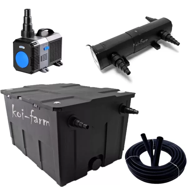 SunSun CBF-550 szűrő CTP-12000 szivattyú CUV-224 UV-C előszűrő 3 m tömlő + indító baktérium
