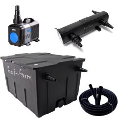   SunSun CBF-550 szűrő CTP-12000 szivattyú CUV-236 UV-C előszűrő 3 m tömlő + indító baktérium