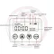 SunSun CFF-106 programozható akkumulátoros tölthető haletető automata adapterrel - széles szórás