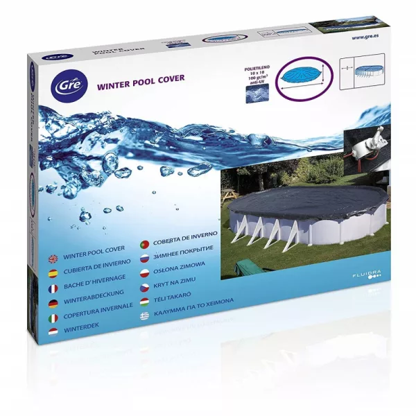 GRE Téli takaró 800x470 cm ovális fémpalástos medencékhez