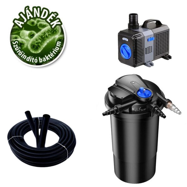 SunSun CPA-15000 nyomásszűrő szett CTP-8000 szivattyúval + 3 m tömlő és indító baktérium