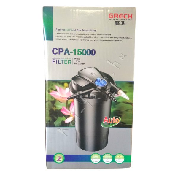 SunSun CPA-15000 nyomásszűrő - 18 W UVC lámpával