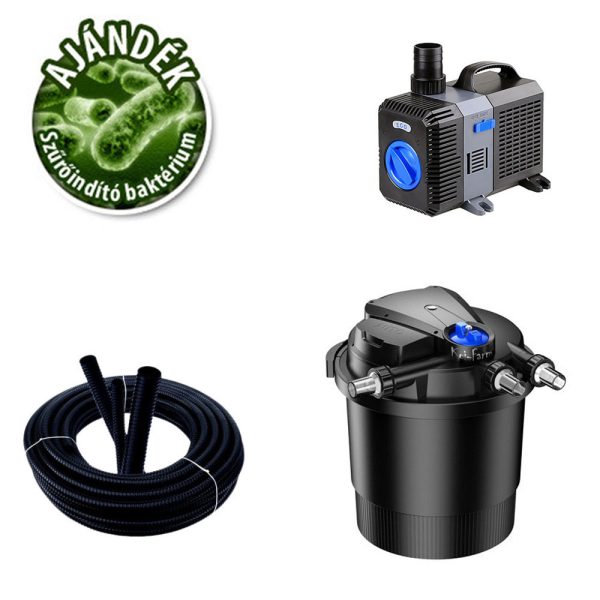 SunSun CPA-20000 nyomásszűrő szett CTP-8000 szivattyúval + 3 m tömlő és indító baktérium