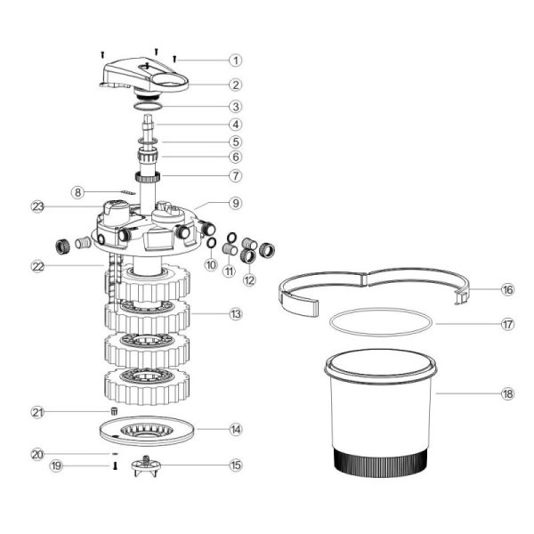 SunSun CPA-2500 nyomásszűrő  - 11W UVC lámpával