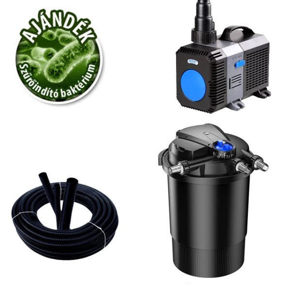 SunSun CPA-30000 nyomásszűrő szett CTP-10000 szivattyúval + 3 m tömlő és indító baktérium