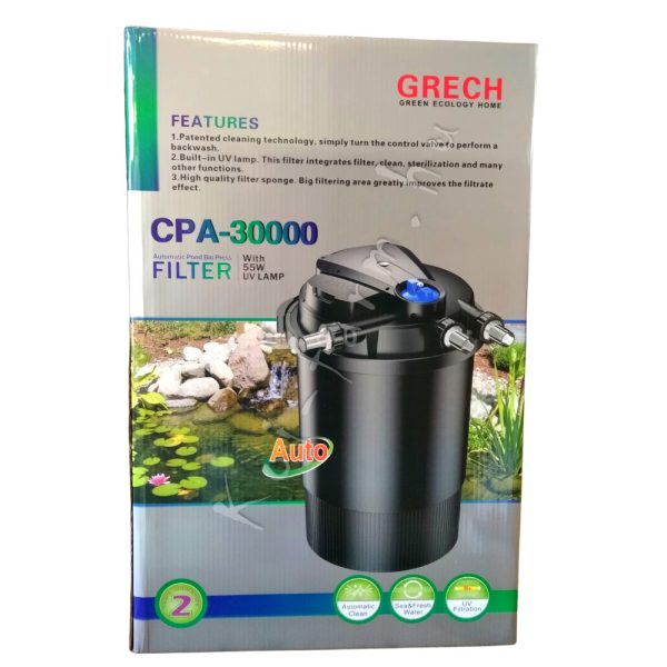 SunSun CPA-30000 nyomásszűrő - 55W UVC lámpával