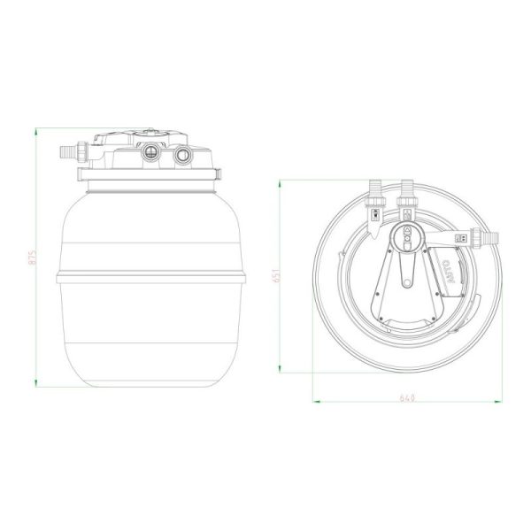 SunSun CPA-50000 nyomásszűrő - 55W UVC lámpával