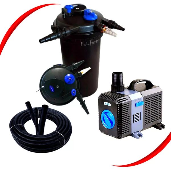 SunSun CPF-15000 nyomásszűrő szett CTP-8000 szivattyúval + 3 m tömlő és indító baktérium
