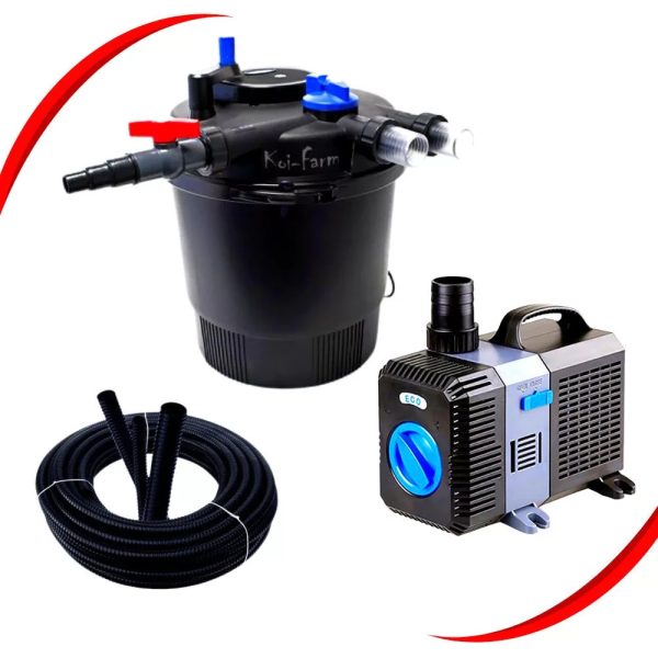 SunSun CPF-20000 nyomásszűrő szett CTP-8000 szivattyúval + 3 m tömlő és indító baktérium