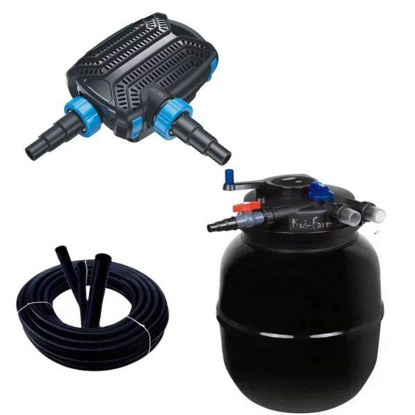 SunSun CPF-75000 nyomásszűrő szett CTF-14000-B szivattyúval + 3 m tömlő és indító baktérium