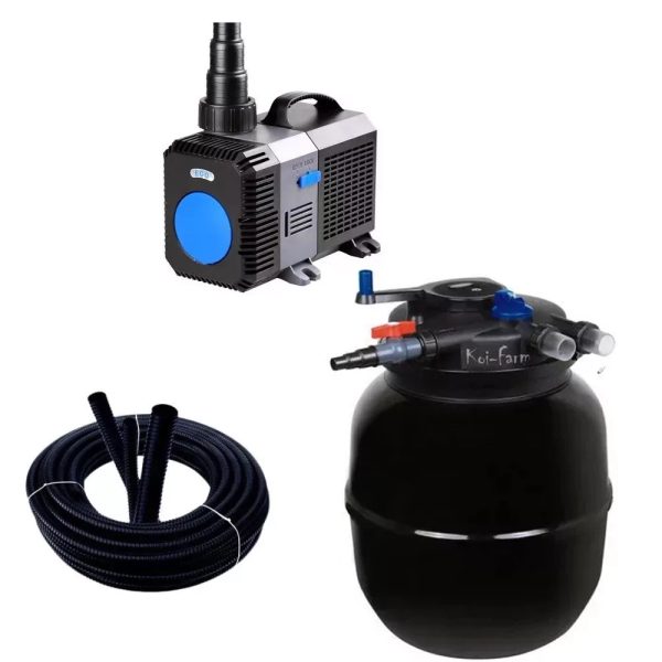 SunSun CPF-75000 nyomásszűrő szett CTP-14000 szivattyúval + 3 m tömlő és indító baktérium
