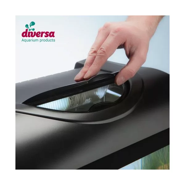 Diversa Startup 60 LED fekete színű szögletes akváriumkészlet