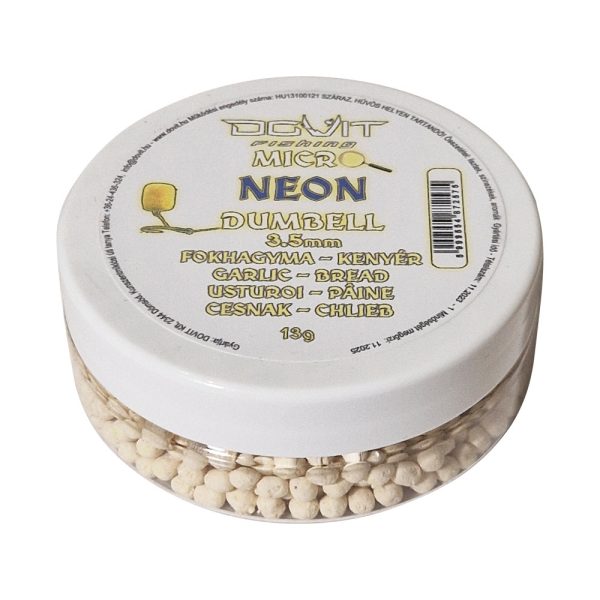 Dovit Micro Neon Dumbell 3,5mm 13 g - Fokhagyma - Kenyér