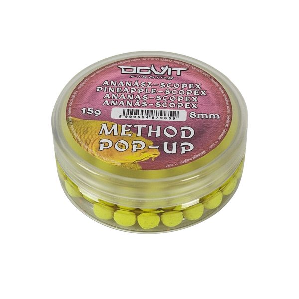Dovit Method Pop-Up 8mm  15 g - ananász-scopex