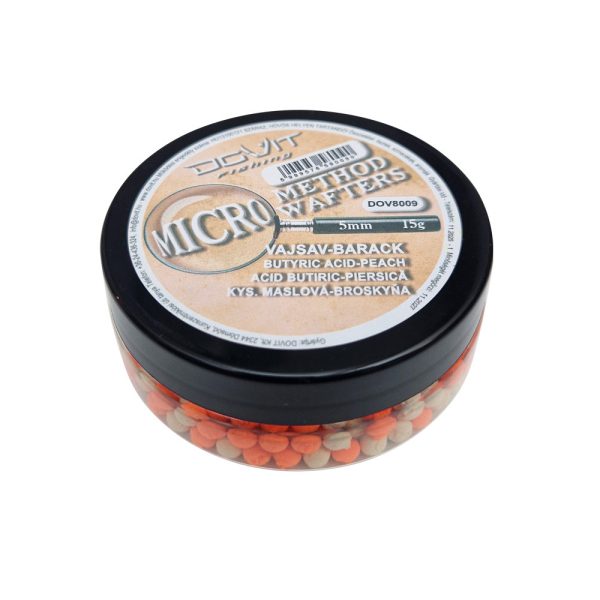 Dovit MICRO METHOD WAFTERS 5mm 15 g - vajsav - sárgabarack
