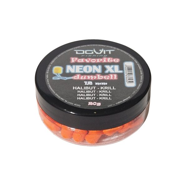 Dovit Favorite Dumbell Neon XL 12mm  - Halibut - krill