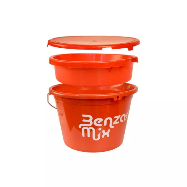 BENZÁR MIX 18 LITERES VÖDÖR TETŐVEL ÉS 5 LITERES TÁLLAL