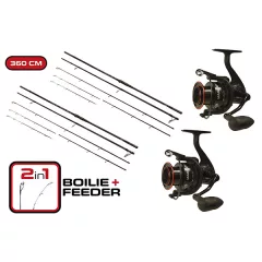   CARP EXPERT MAX2 BOT DOUBLE TIP 360 MAX2 DT 6000 ORSÓVAL DUOPACK